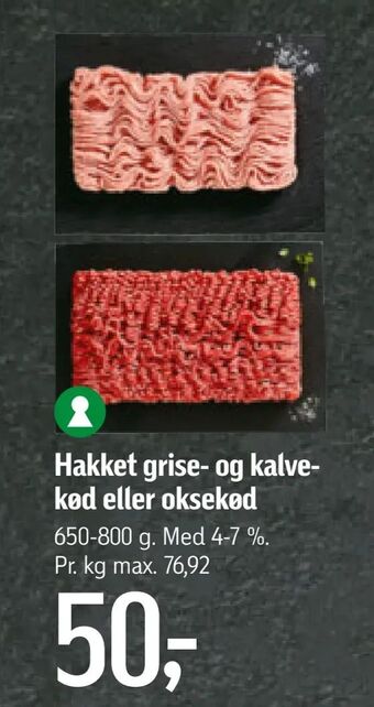 Føtex Hakket grise- og kalvekød eller oksekød tilbud