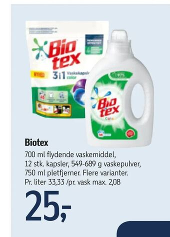 Føtex Biotex tilbud