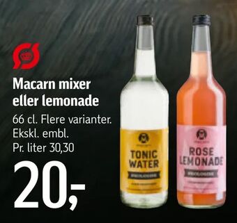 Føtex Macarn mixer eller lemonade tilbud