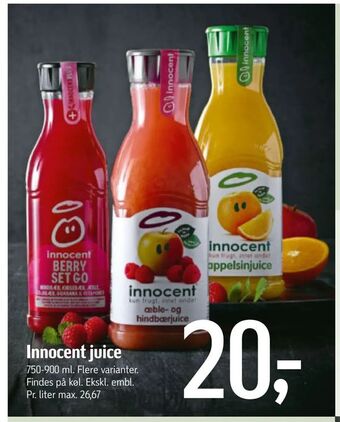 Føtex Innocent juice tilbud