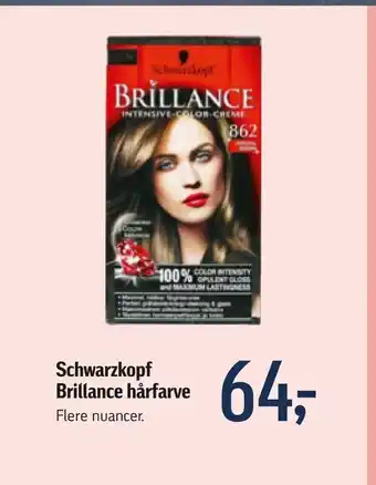 Føtex Schwarzkopf Brillance hårfarve tilbud