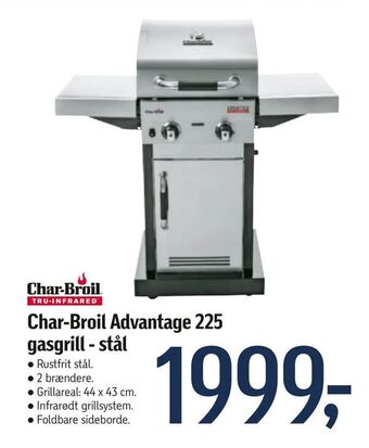 Føtex Char-Broil Advantage 225 gasgrill - stål tilbud