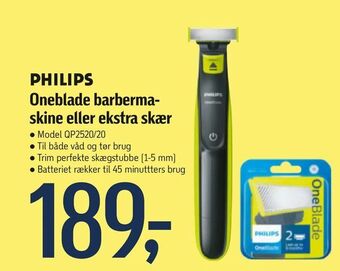 Føtex Oneblade barbermaskine eller ekstra skær tilbud
