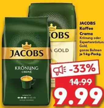 Kaufland Jacobs Kaffee Crema 1-kg tilbud
