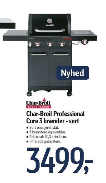 Føtex Char-Broil Professional Core 3 brænder - sort tilbud