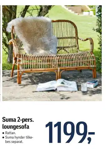 Føtex Suma 2-pers. loungesofa tilbud