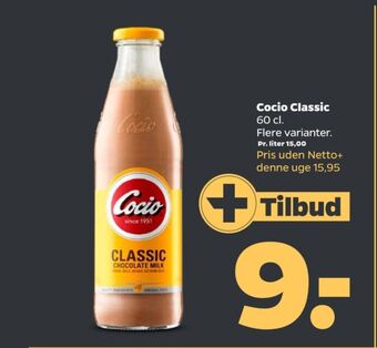 Netto Cocio chokolademælk classic tilbud