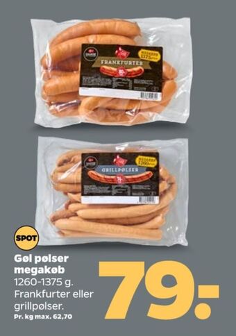 Netto Gøl grillpølser tilbud