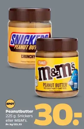 Netto Snickers peanutbutter tilbud