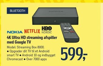 Føtex 4K Ultra HD streaming afspiller med Google TV tilbud