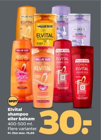 Netto Elvital shampoo tilbud