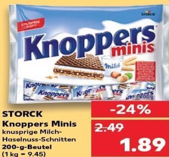 Kaufland DE Storck Knoppers Minis 200-g tilbud