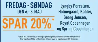 Spar 20% på udvalgte mærker