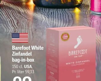 Føtex Barefoot White Zinfandel bag-in-box tilbud