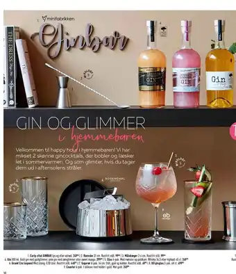 Imerco Gin og glimmer i hjemmebaren tilbud