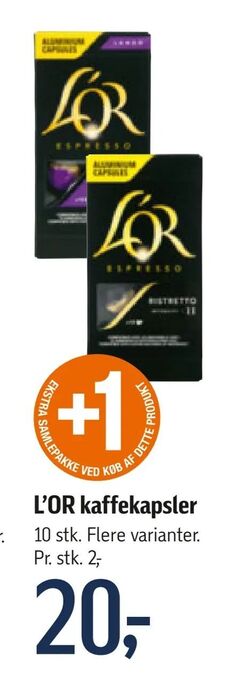 Føtex L'OR kaffekapsler tilbud