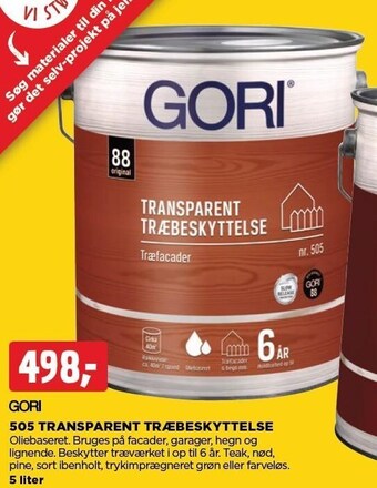 jem & fix 505 transparent træbeskyttelse tilbud