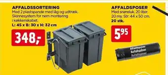 jem & fix Affaldssortering el. affaldsposer tilbud