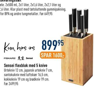 Imerco Sensei flexblok med 5 knive tilbud