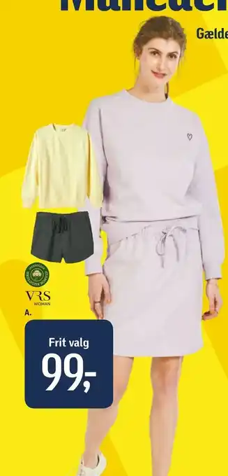 Føtex Sweatshirt, -shorts eller -nederdel tilbud