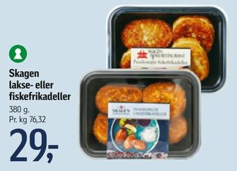 Føtex Skagen lakse- eller fiskefrikadeller tilbud
