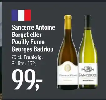 Føtex Sancerre Antoine Borget eller Pouilly Fume Georges Badriou tilbud