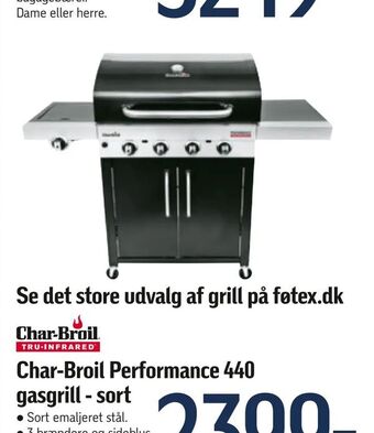 Føtex Char-Broil Performance 440 gasgrill - sort tilbud