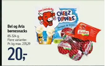 Føtex Bel og Arla børnesnacks tilbud