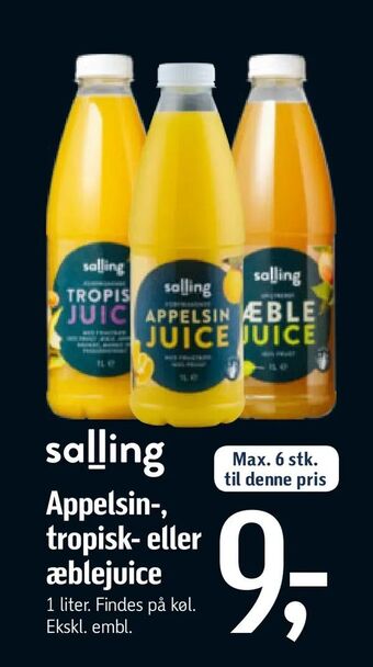 Føtex Appelsin-, tropisk- eller æblejuice tilbud