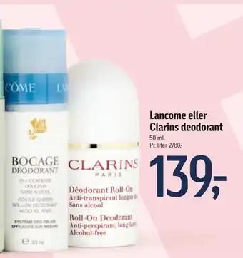 Lancome eller Clarins deodorant