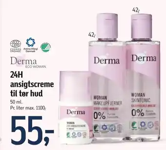 Føtex 24H ansigtscreme til tør hud tilbud