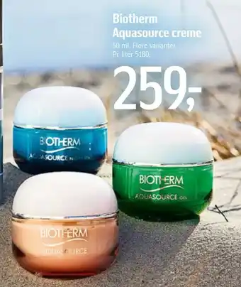 Føtex Biotherm Aquasource creme tilbud