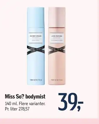 Miss So? bodymist