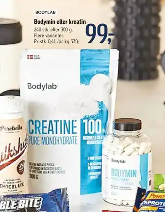 Føtex Bodymin eller kreatin tilbud