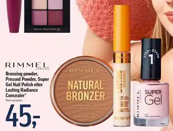 Føtex Bronzing powder, Pressed Powder, Super Gel Nail Polish eller Lasting Radiance Concealer tilbud