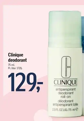 Føtex Clinique deodorant tilbud