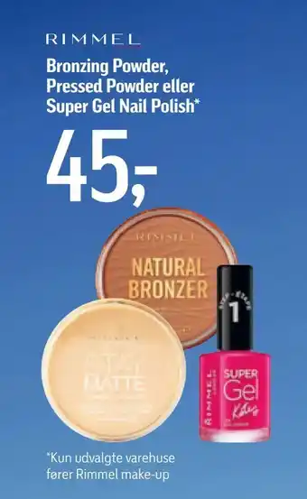 Føtex Bronzing Powder, Pressed Powder eller Super Gel Nail Polish tilbud