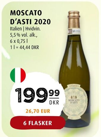Scandinavian Park Moscato d'asti 2020 tilbud