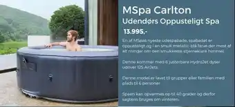IWAO MSpa Carlton Udendørs Oppusteligt Spa tilbud