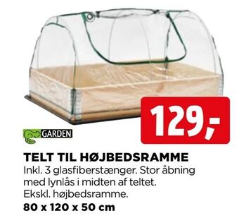 jem & fix Telt til højbedsramme tilbud