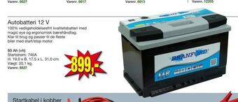 Harald Nyborg Autobatteri 12 V tilbud