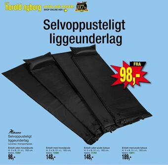 Harald Nyborg Selvoppusteligt liggeunderlag tilbud