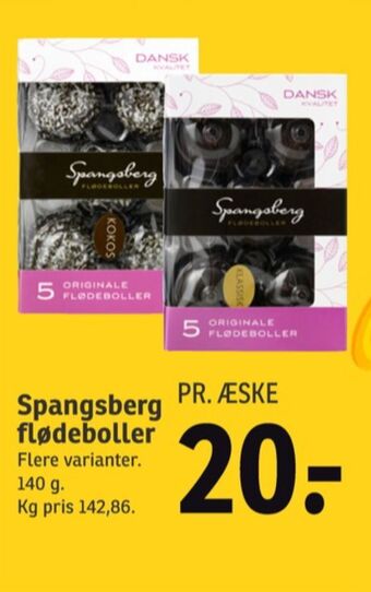 SPAR Spangsberg flødeboller kokos tilbud
