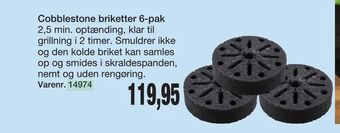 Harald Nyborg Cobblestone briketter 6-pak tilbud
