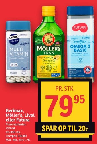 SPAR Livol multi vitaminer tilbud