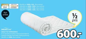 JYSK Dreamzone topmadras tilbud