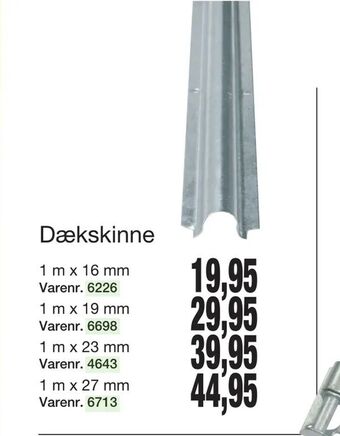 Dækskinne