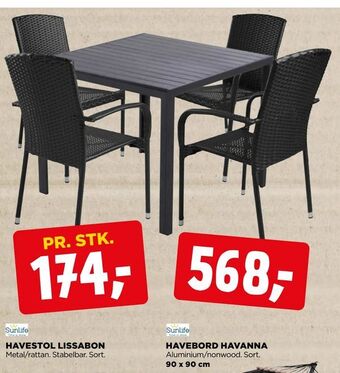 jem & fix Havebord havanna tilbud