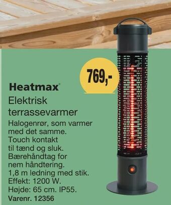Harald Nyborg Elektrisk terrassevarmer tilbud
