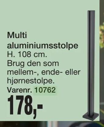Harald Nyborg Multi aluminiumsstolpe tilbud